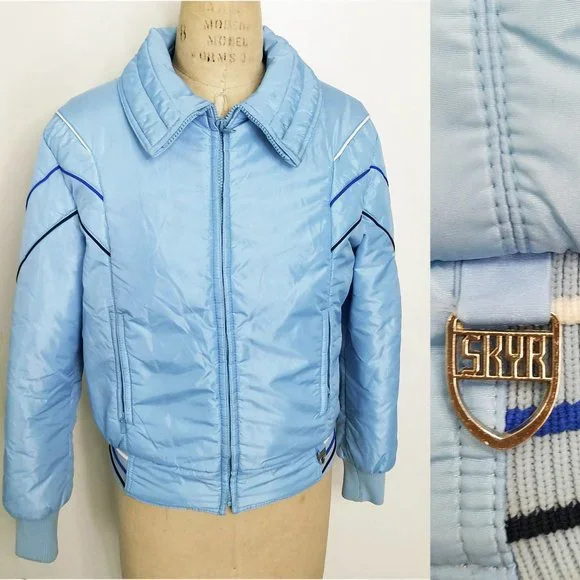 OLD puff jkt skyblue